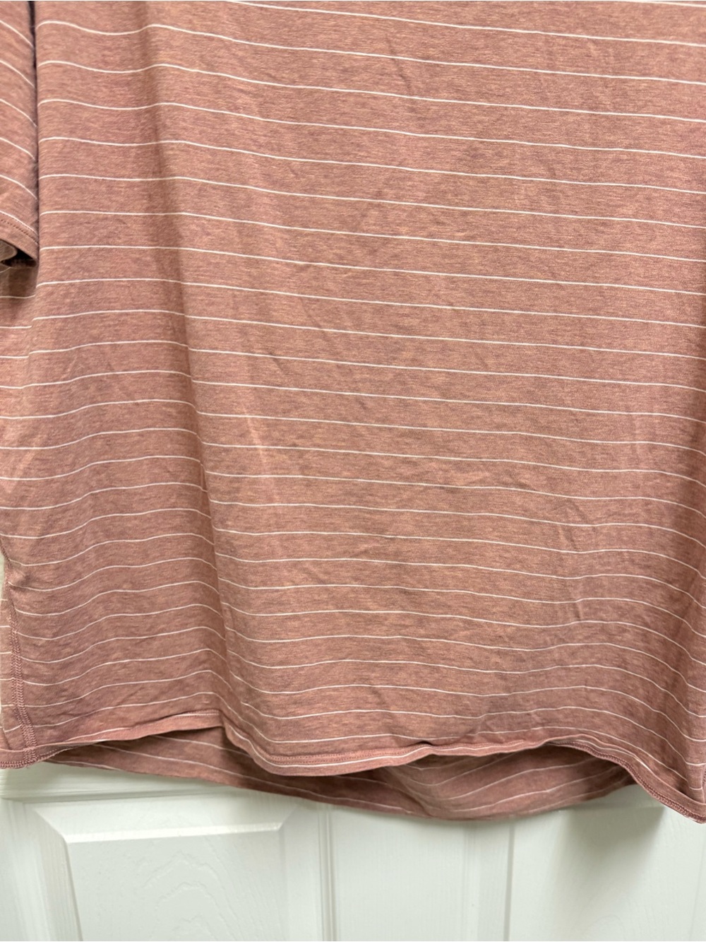 Lululemon Striped Short-Sleeve Tee in Dusty Rose - Picture 3 of 9